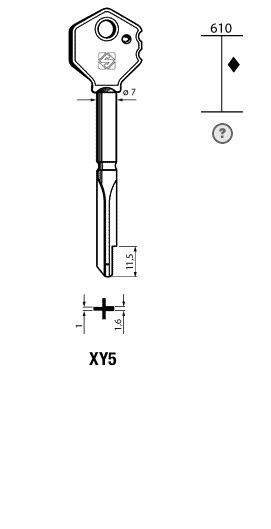 Afbeelding van Silca Stersleutel ijzer  XY5