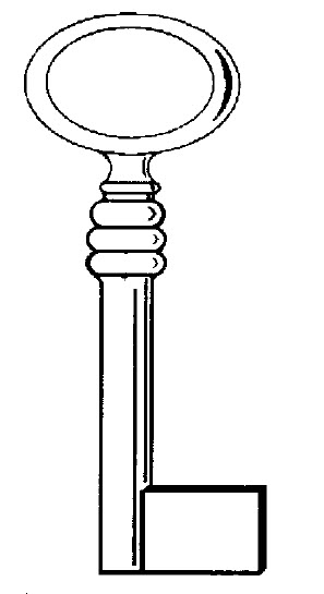 Afbeelding van Meubelsleutel antiek Art. 46 5.5x50mm pijp