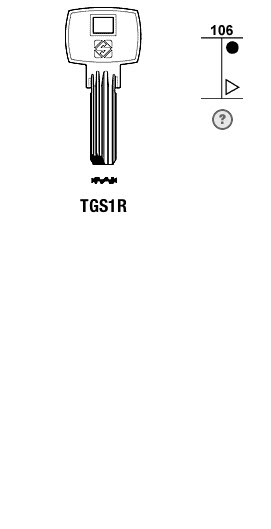 Afbeelding van Silca Boringsleutel brass TGS1R