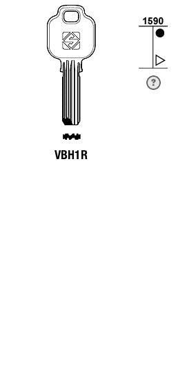 Afbeelding van Silca Boringsleutel brass VBH1R