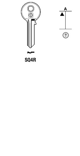 Afbeelding van Silca Cilindersleutel staal SQ4R