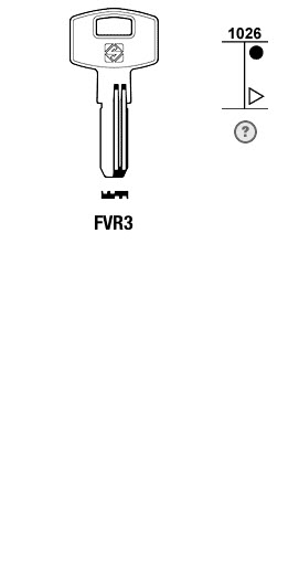 Afbeelding van Silca Boringsleutel brass FVR3