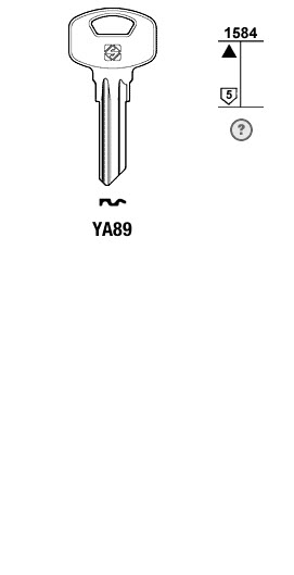 Afbeelding van Silca Cilindersleutel brass YA89