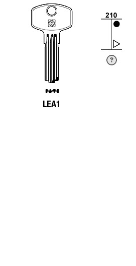 Afbeelding van Silca Boringsleutel brass LEA1