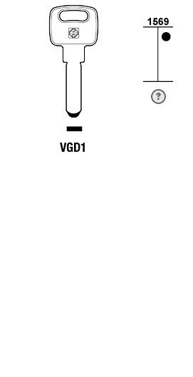 Afbeelding van Silca Boringsleutel brass VGD1