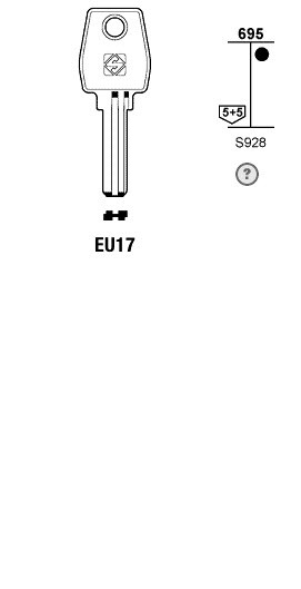 Afbeelding van Silca Banensleutel brass EU17