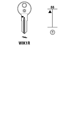 Afbeelding van Silca Cilindersleutel staal WIK1R