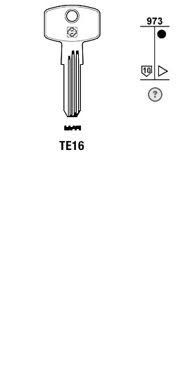 Afbeelding van Silca Boringsleutel brass TE16