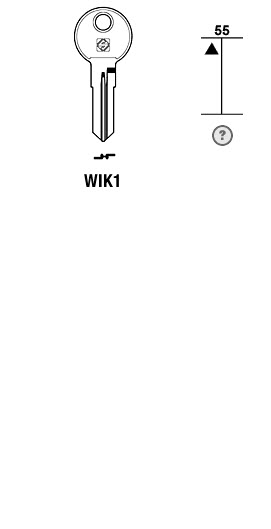 Afbeelding van Silca Cilindersleutel staal WIK1