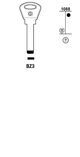 Afbeelding van Silca Boringsleutel brass BZ3