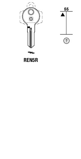Afbeelding van Silca Cilindersleutel staal REN5R