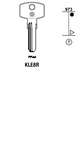 Afbeelding van Silca Cilindersleutel brass KLE8R