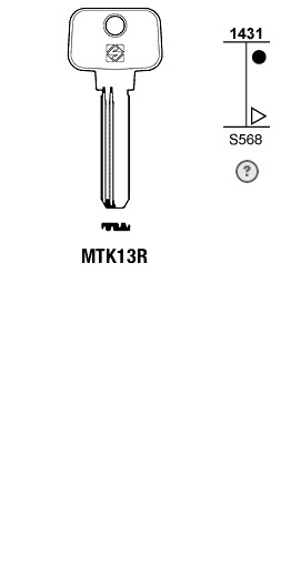 Afbeelding van Silca Boringsleutel brass MTK13R