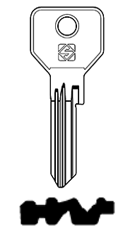 Afbeelding van Silca cilindersleutel brass CS187