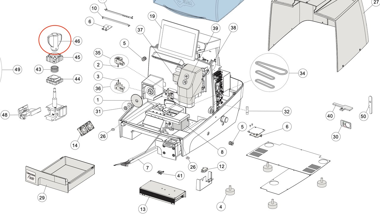 Afbeelding van Silca knop voor klembek UC F-series  D946028ZR