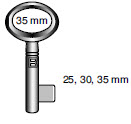 Afbeelding van Spaarpotsleutel 38D-35