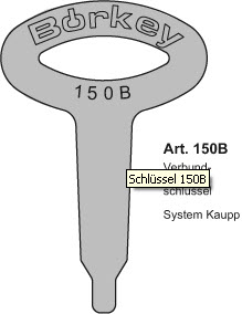 Afbeelding van Bouwsleutel 150B