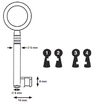 Afbeelding van Meubelsleutel 9/2 6mm zijreep Breed 4